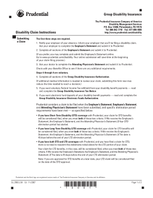 Group Disability Insurance Claim Form