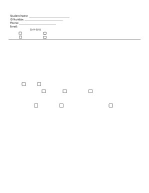 Returning Student Housing Application