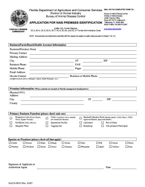 fdacs forms