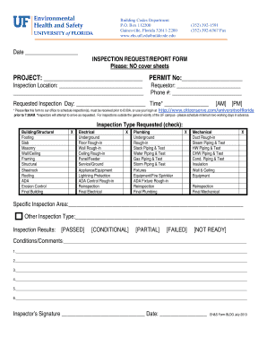 Inspection Request/Report Form