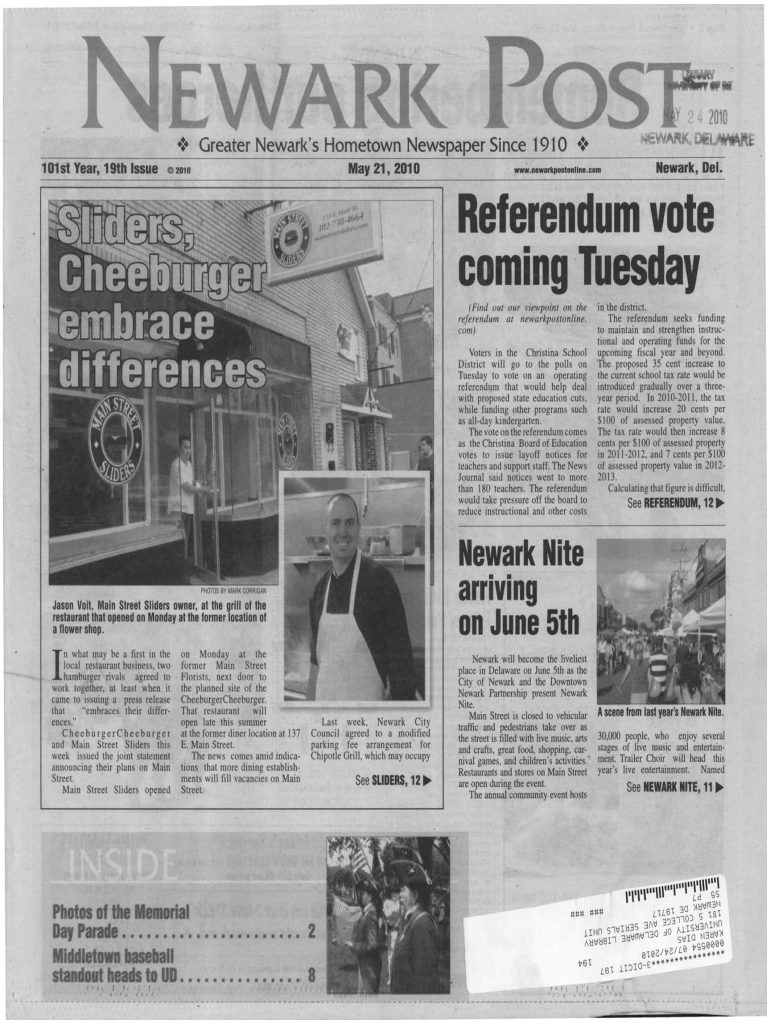 Referendum vote coming Tuesday - UDSpace Home - University of Preview on Page 1