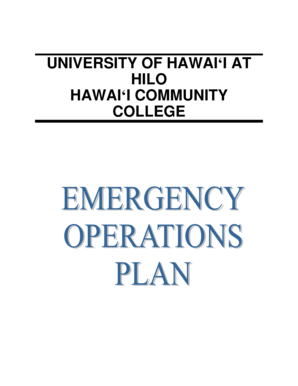 Emergency Operations Plan - Vice Chancellor for Administrative ... - vcadmin uhh hawaii