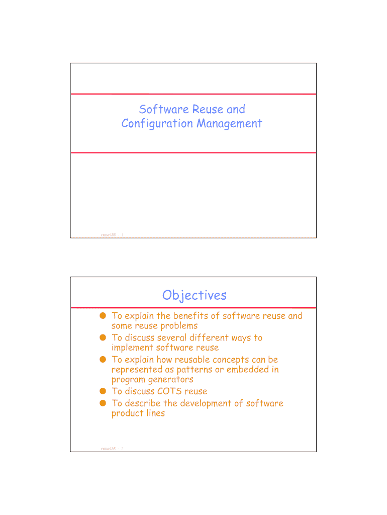 Software Reuse and Preview on Page 1