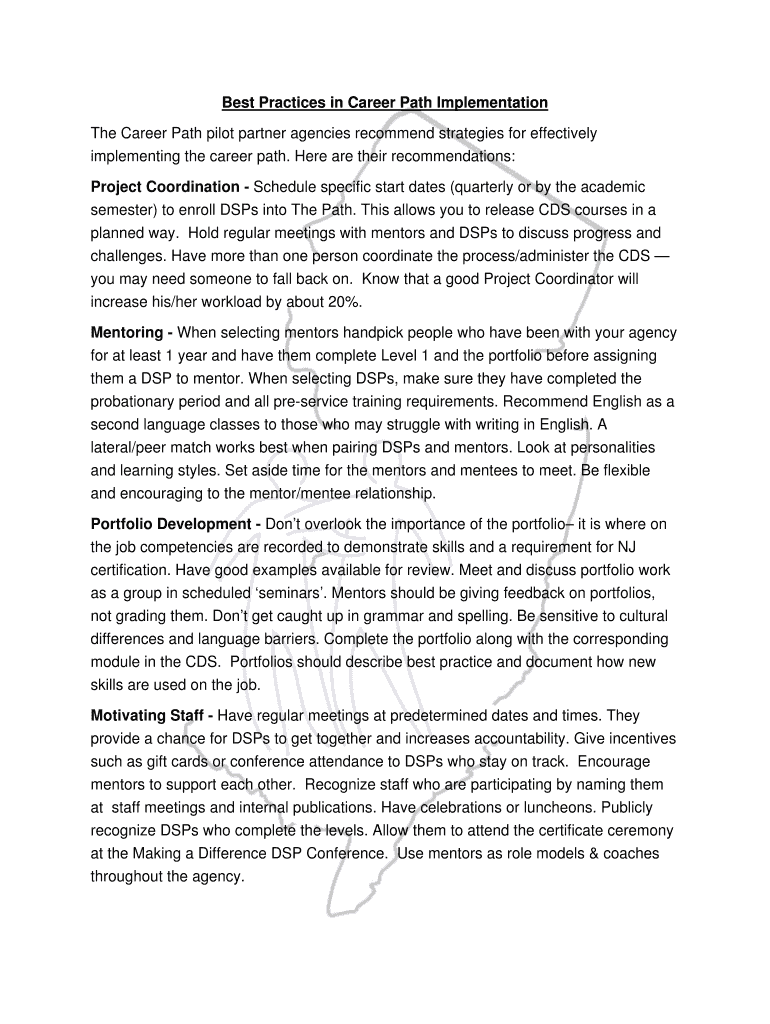 Best Practices in Career Path Implementation Preview on Page 1
