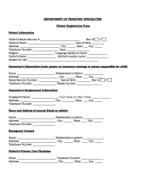 Patient Registration Form