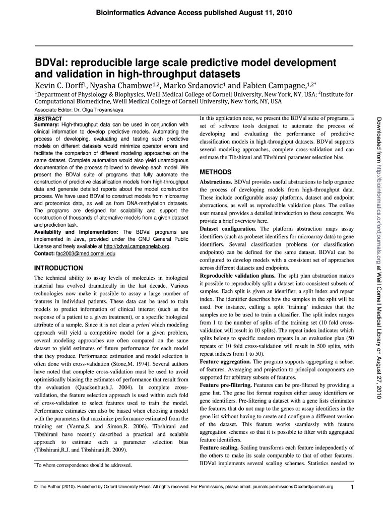 BDVal - Physiology Biophysics and Systems Biology Graduate Preview on Page 1