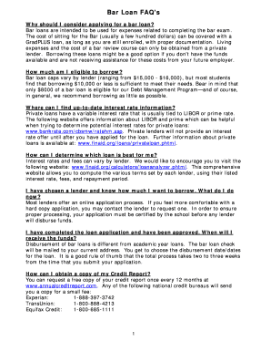 Bar Study Loans: Rates & Repayment OptionsSallie Mae - Fill and Sign ...