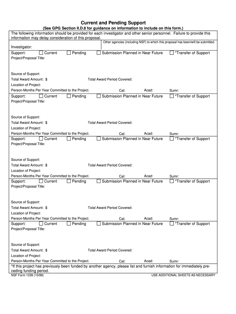 Nsf Cps Template Fill Out Sign Online DocHub