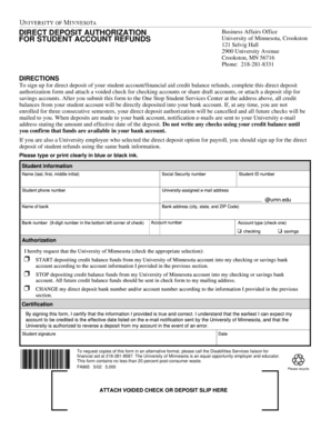 Direct Deposit Authorization Form