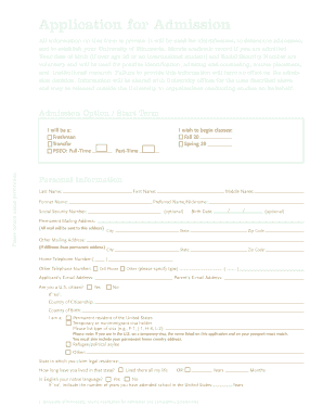 University of Minnesota Morris Application for Admission