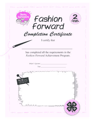 Fillable Online www1 extension umn Sew 2 Certificate - www1 extension ...