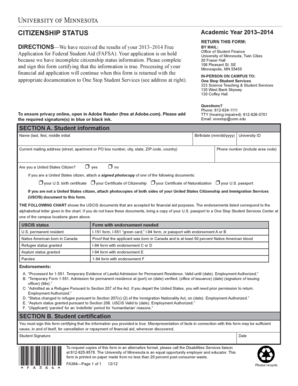 Citizenship Status Form
