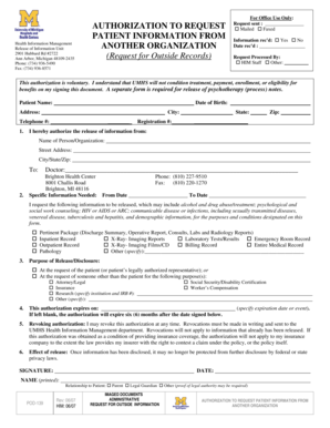 Authorization to Request Patient Information