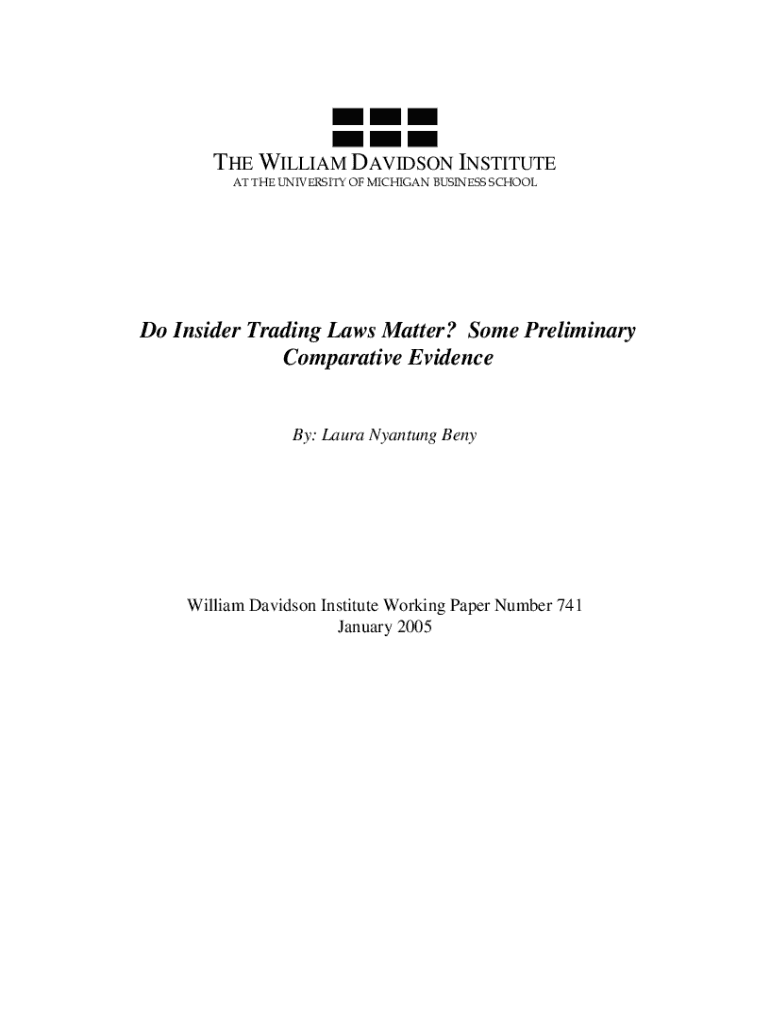 "Do Investors in Controlled Firms Value Insider Trading Preview on Page 1