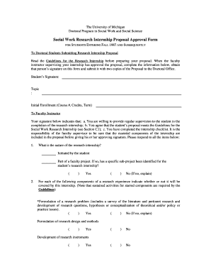 internship proposal format