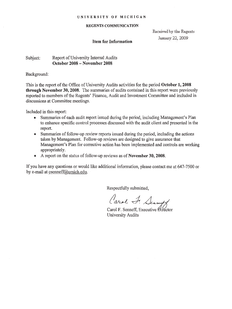 Office of Internal AuditCleveland State University Preview on Page 1