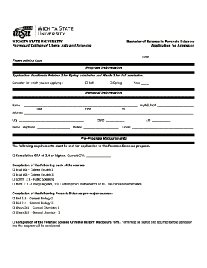 Bachelor of Science in Forensic Sciences - webs wichita
