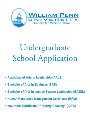 Undergraduate School Application