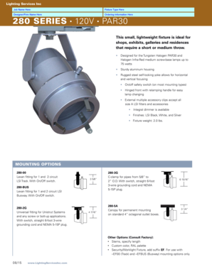 Lighting Fixture Order Form