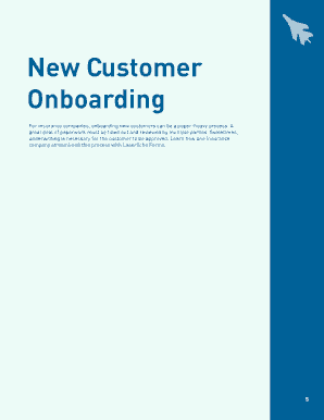 Fillable Online For insurance companies, onboarding new customers can ...