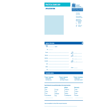 Practical Exams 2009 Application Form