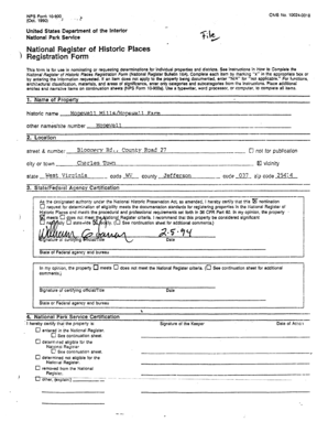 National Register of Historic Places Registration Form