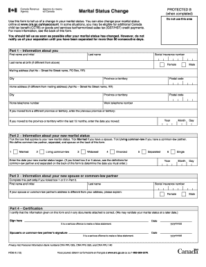 Marital Status Change Form