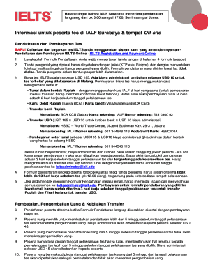 IELTS Registration Form