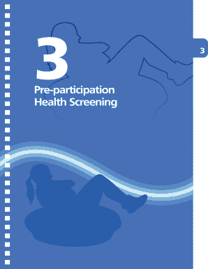 Pre-participation Health Screening Form