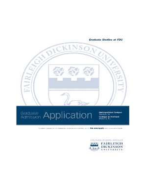 FDU Graduate Admission Application