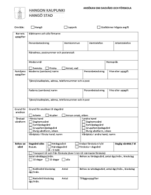Daycare and Preschool Application