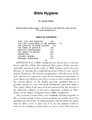 Fillable Online Bible Hygiene Fax Email Print - pdfFiller