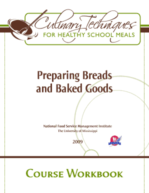Preparing Breads and Baked Goods Course Workbook