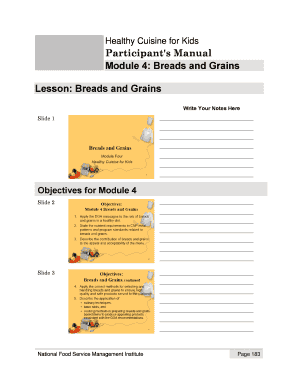 Healthy Cuisine for Kids Participant's Manual