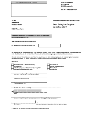 SEPA-Lastschriftmandat