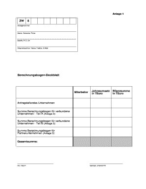 Hinweise zum KMU – Prüfschema und Berechnungsbögen