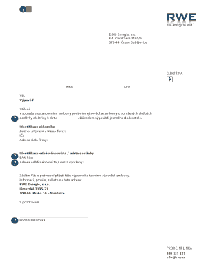 Termination Notice for Energy Supply Contract