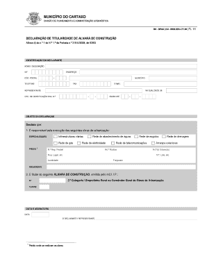 Declaração de Titularidade de Alvará de Construção