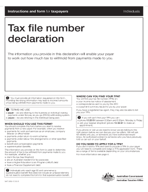 Australian Tax File Number Declaration