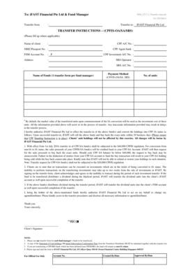 CPFIS Fund Transfer Form