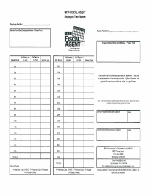 Employee Time Report