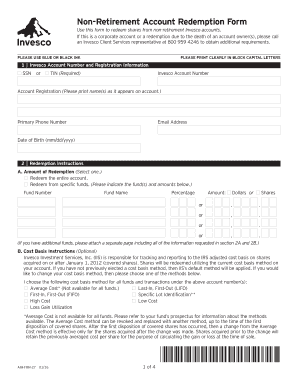 Non-Retirement Account Redemption Form