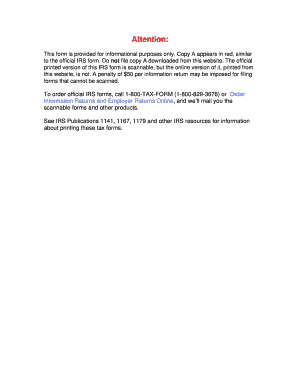 IRS Form 1098 2011 Mortgage Interest Statement