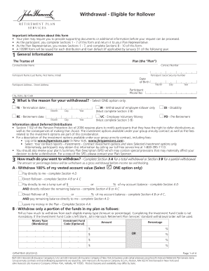401k Withdrawal Eligible for Rollover Form