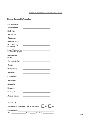 Estate Planning Questionnaire