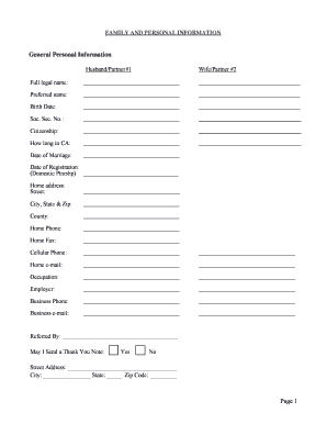 Estate Planning Questionnaire
