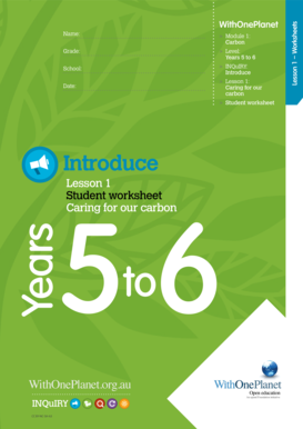 Carbon Education Worksheet