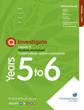 Carbon Compounds Student Worksheet