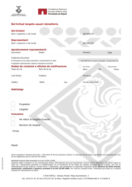User Card Application for Waste Disposal Facility