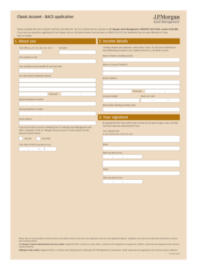 Classic Account BACS Application